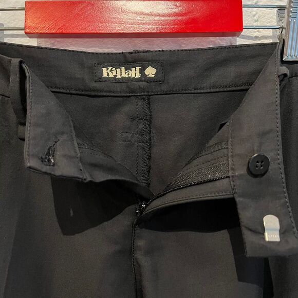 Miss Sixty Killah Y2K Black Tuxedo Stripe Pants Low Rise Made In Italy Size 28 - Picture 6 of 8